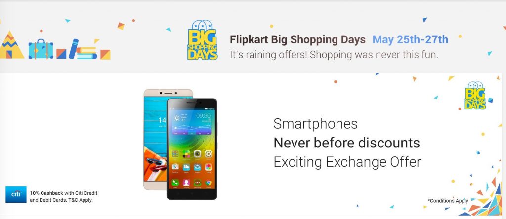 flipkart big discount day sale offers