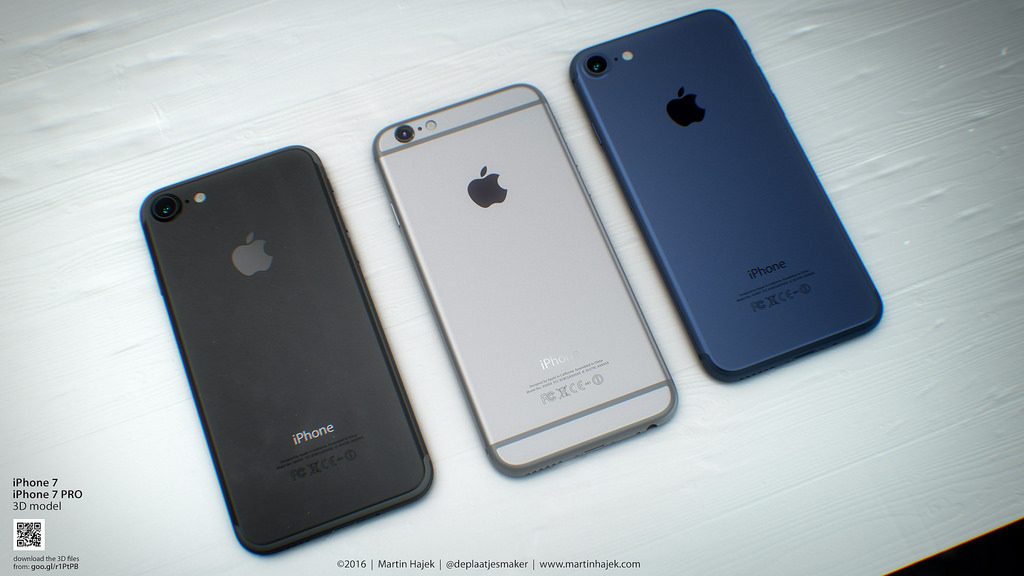 iphone 7 space black and deep blue