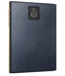 blackberry passport gold and black phone