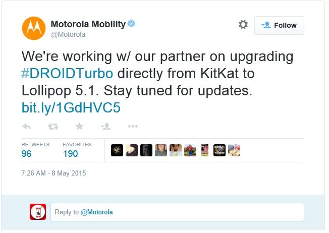 motorola droid turbo, android lollipop update, software, when, date