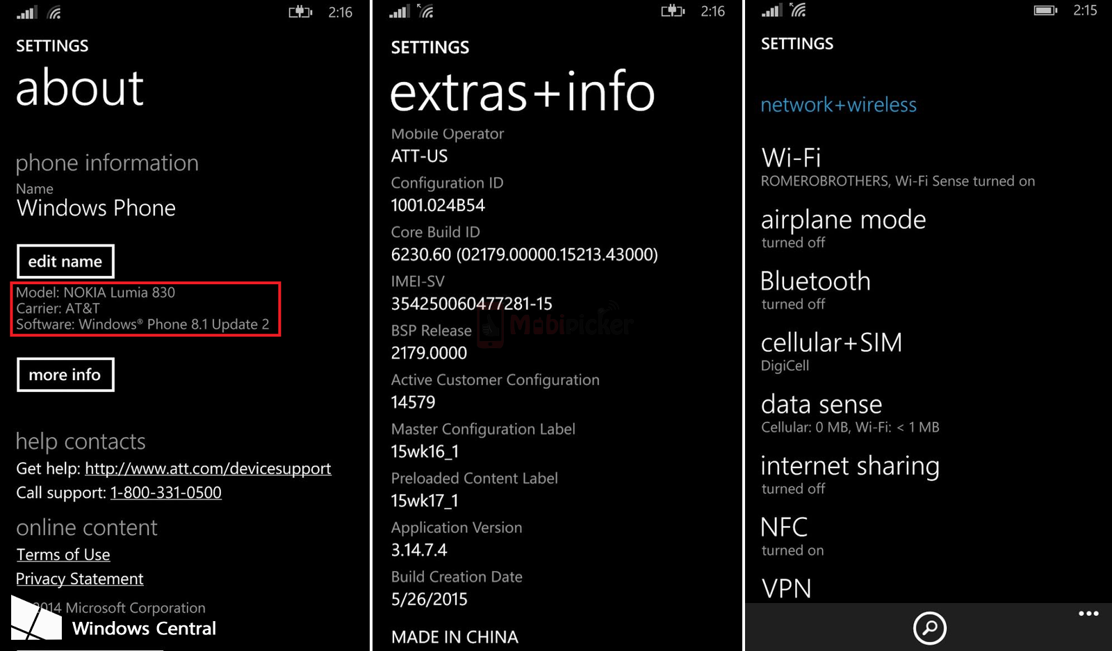 at&t nokia lumia 830 denim update