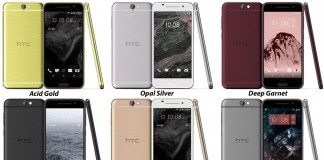 htc one a9 leaks in six different colours