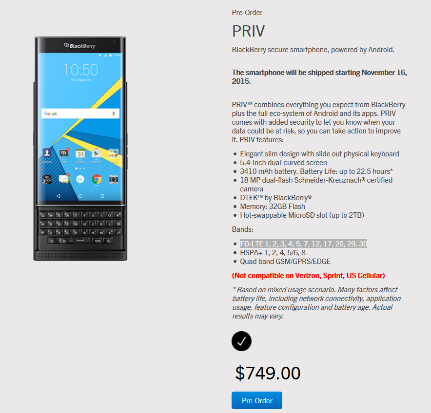 blackberry priv, blackberry android