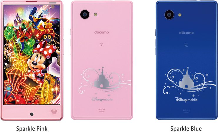 Sharp Aquos Zeta SH-01H, Sharp corporation, Sharp Aquos Compact SH-02H, disney themed phone