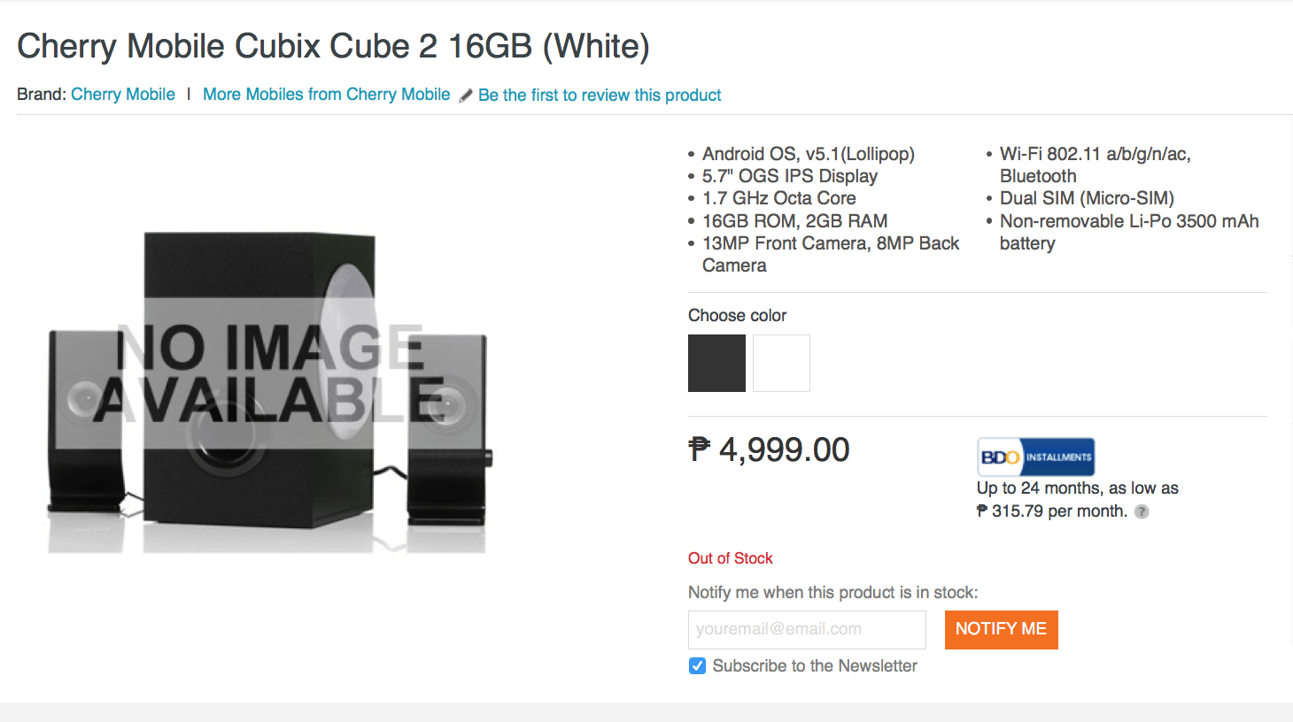 cherry mobile cubix cube 2