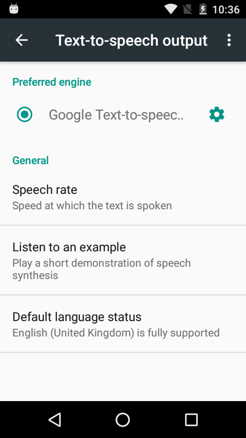 Google Text-to-speech