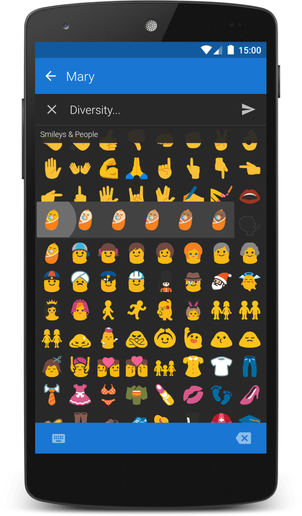 android messages emoji