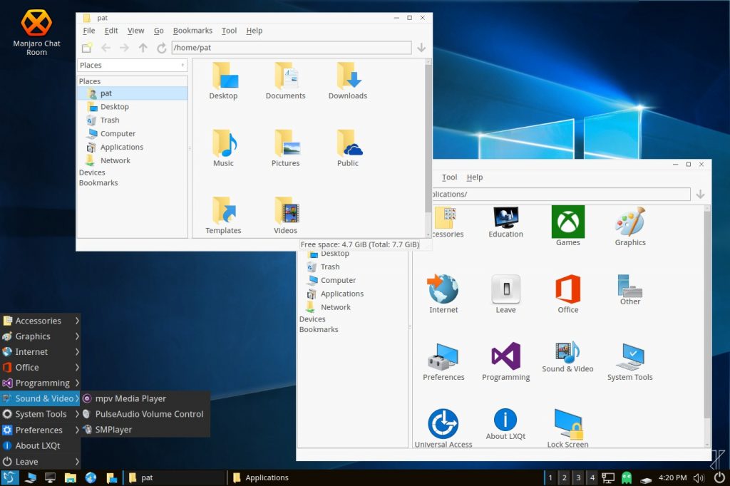 Manjaro Linux LXQt 16.03