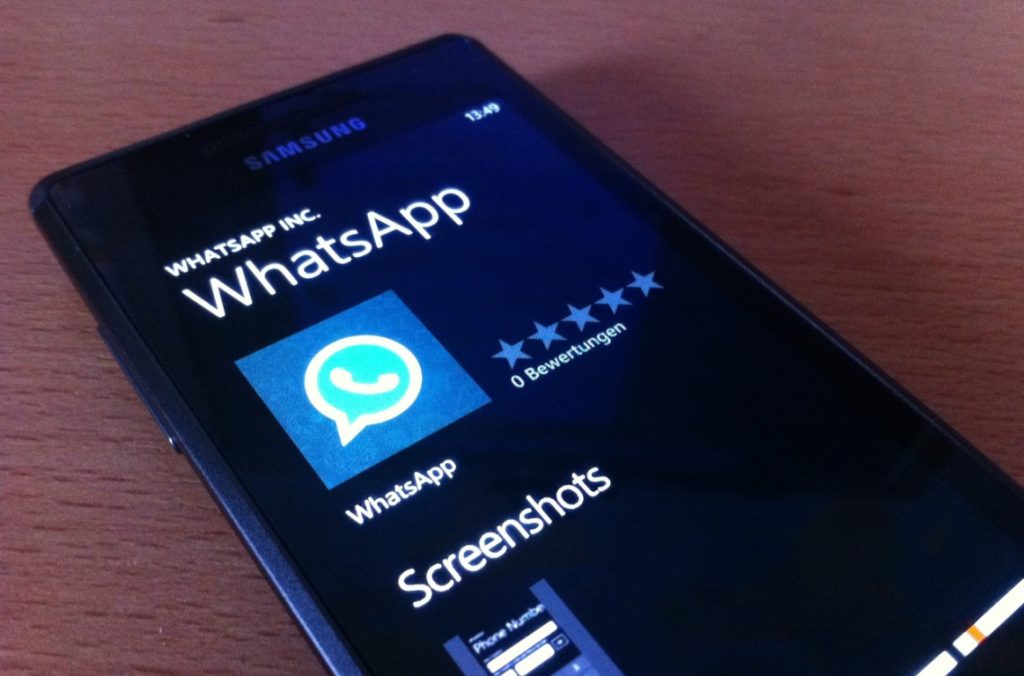 WhatsApp for windows phone