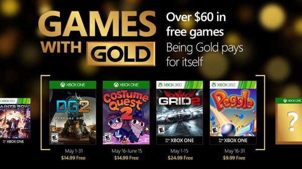 Xbox Live Games With Gold May 2016