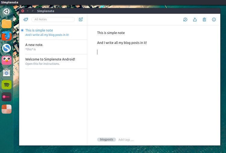 simplenote-for-linux