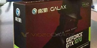 galax gtx 1070 box packaging