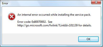 error code dialogue box