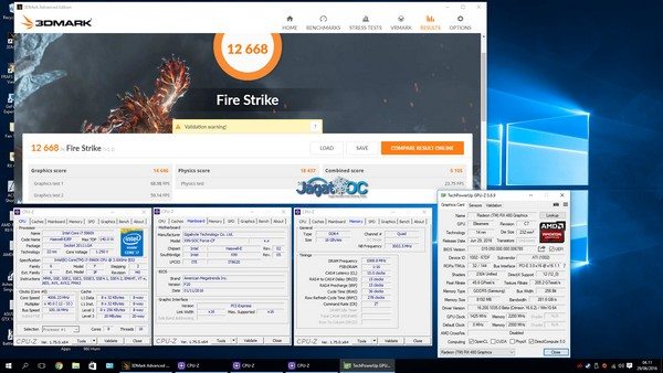 RX 480 OC custom cooler Fire Strike PErformance