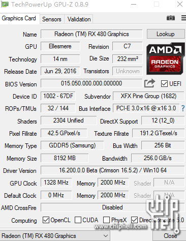RX 480 specs 1