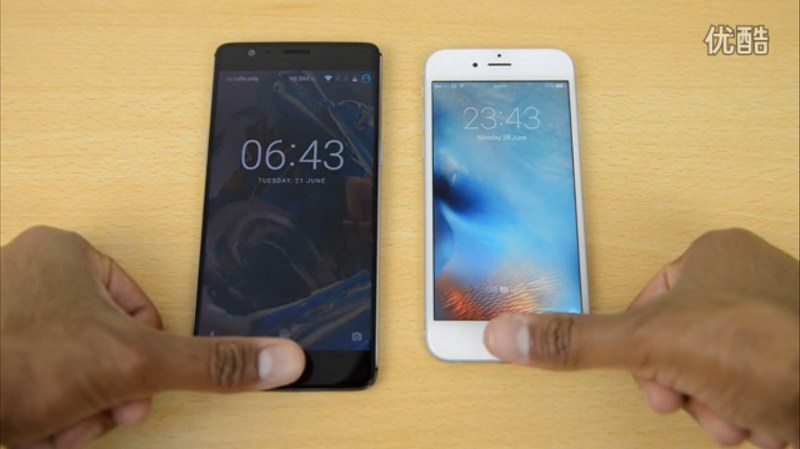oneplus 3 vs iphone 6s fingerprint recognition speed-compressed