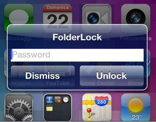 FolderLock cydia tweak
