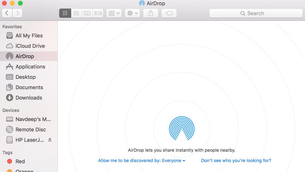 airdrop doesn't work
