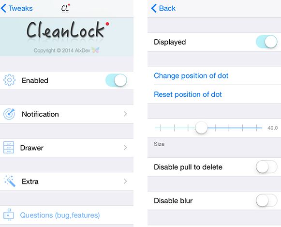 cydia tweaks for ios 10, 9 and ios 8