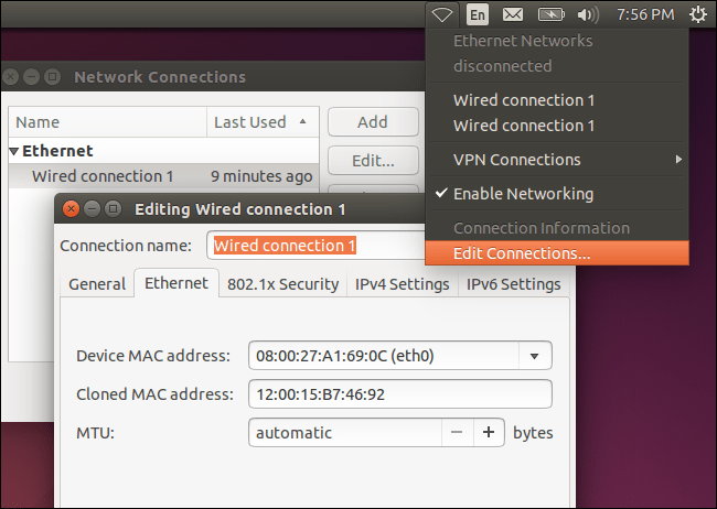 change mac address