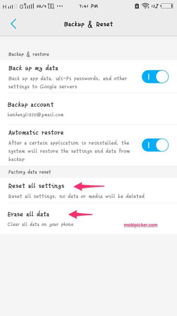 how to reset android phone