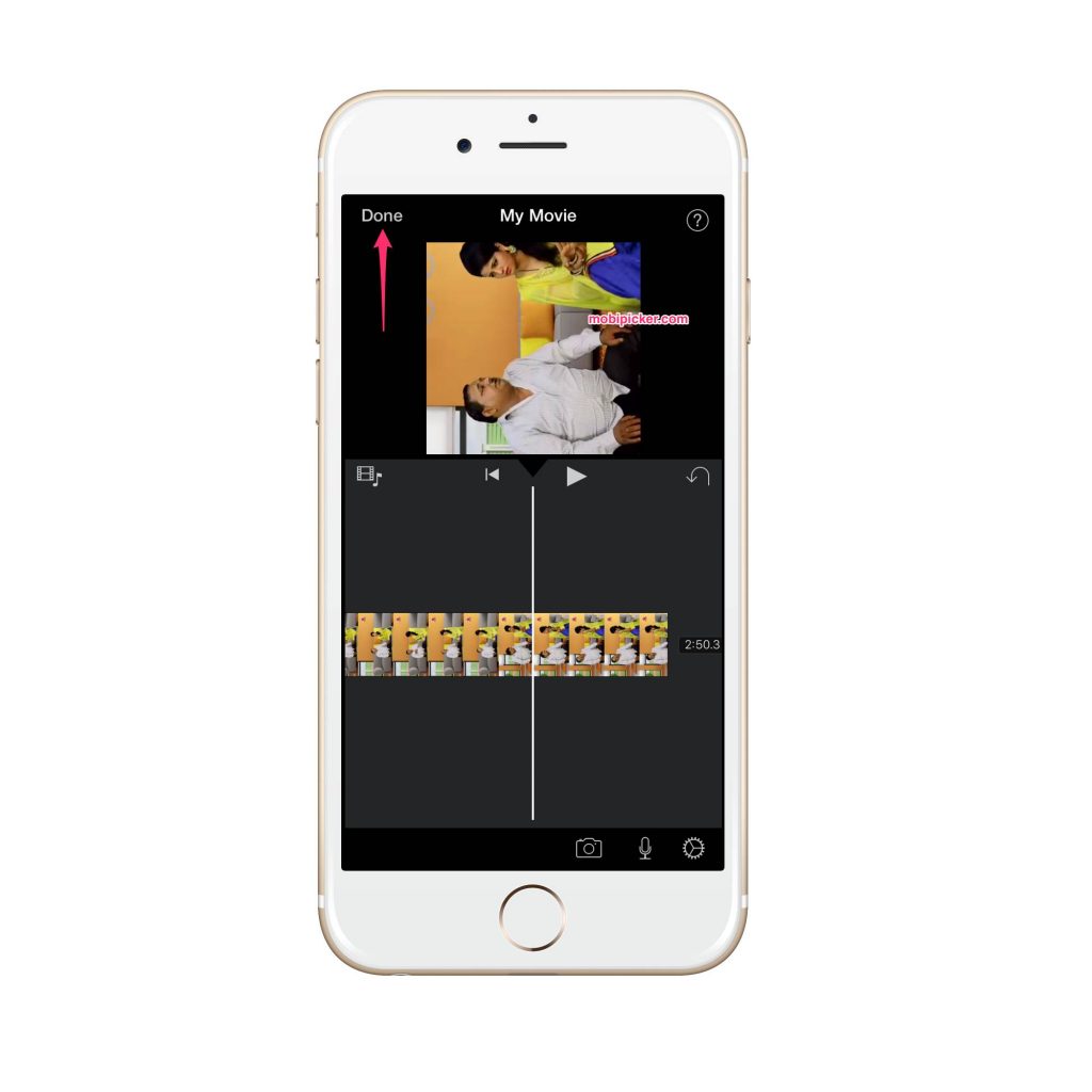 how to rotate iphone video