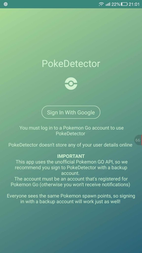 pokedetector for pokemon go