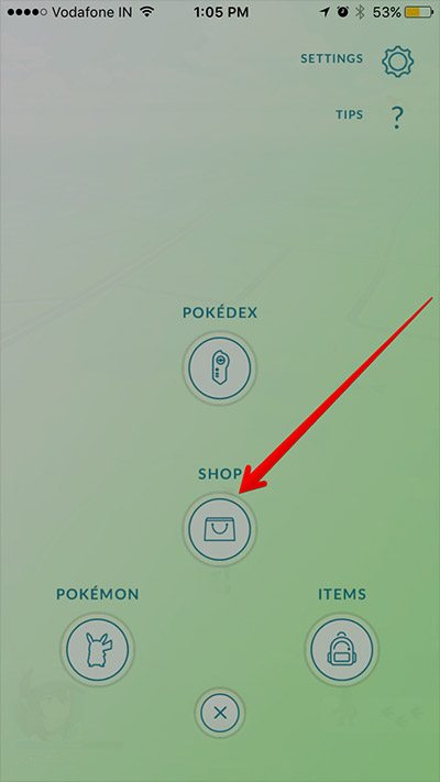 pokemon go shop