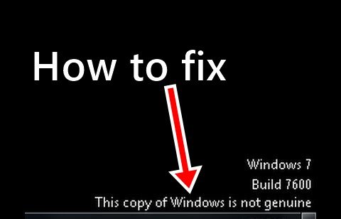 FIXED] This Copy of Windows is Not Genuine Build 7601/7600 on Windows 7