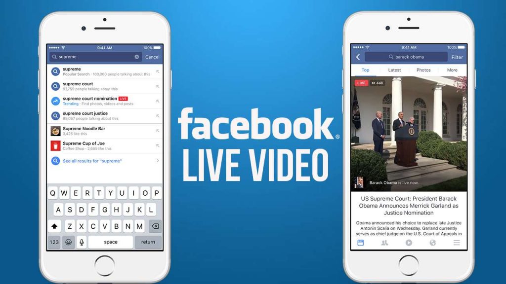 facebook live video for india