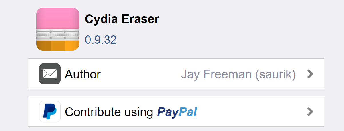 iOS 9.3.3 Cydia Eraser