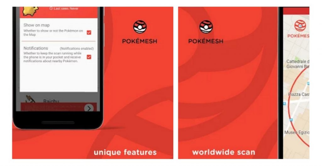 PokéMesh – Real time map