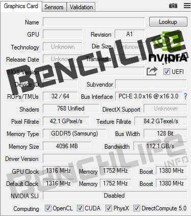 NVIDIA, GTX 1050 specifications, GeForce GTX 1050