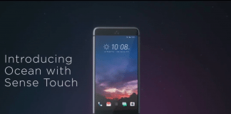 HTC Ocean with Sense Touch.