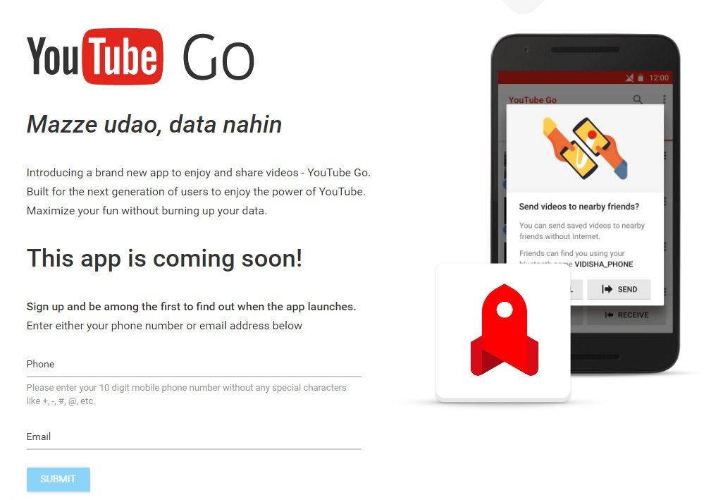 YouTube GO App For Offline Viewing And Sharing Announced