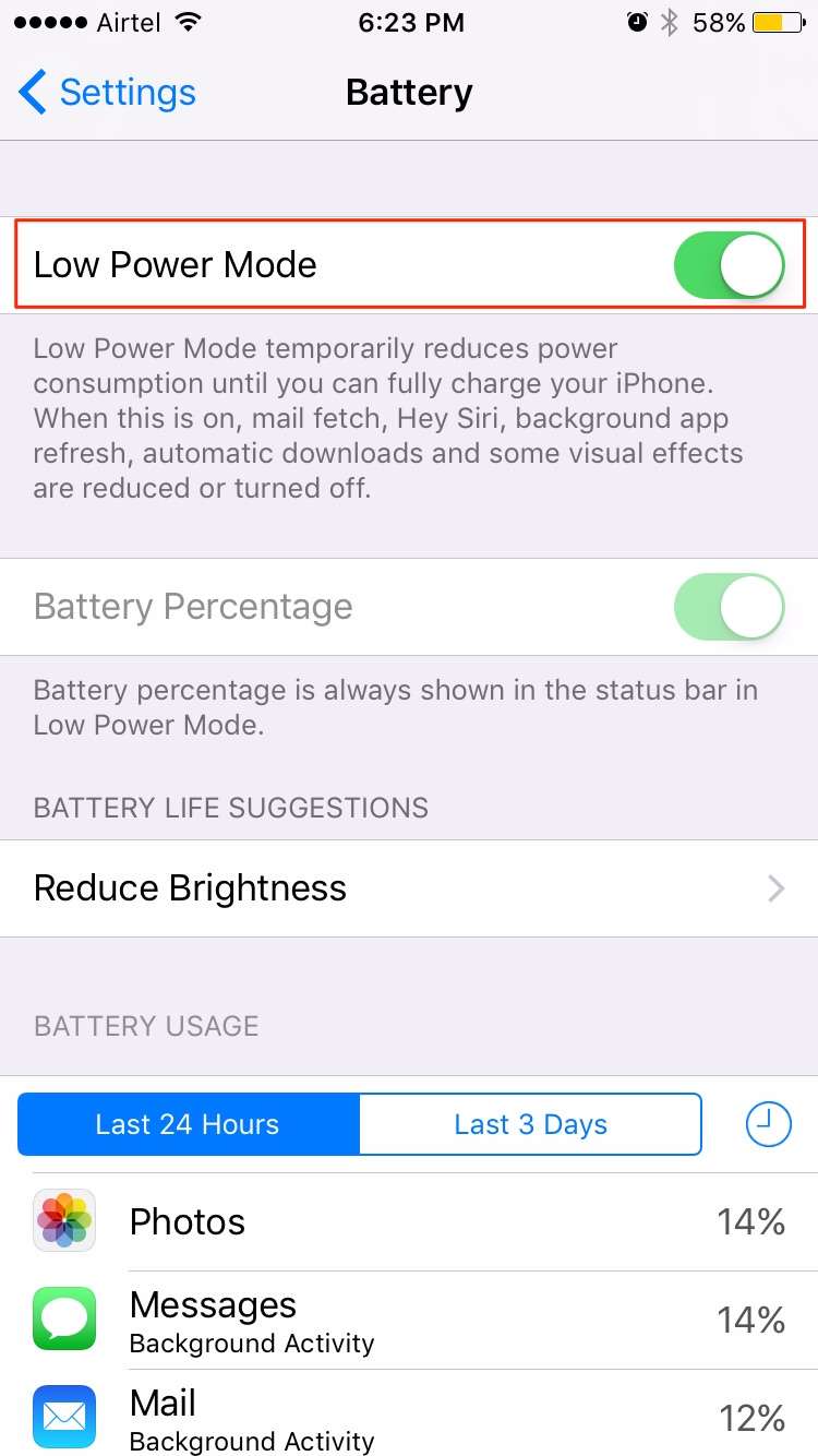 how to save battery in ios 10 iphone ipad