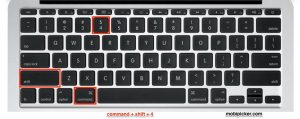 macbook pro print screen command