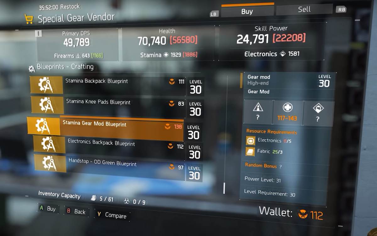 tom clancy's the division vendor reset september 24th