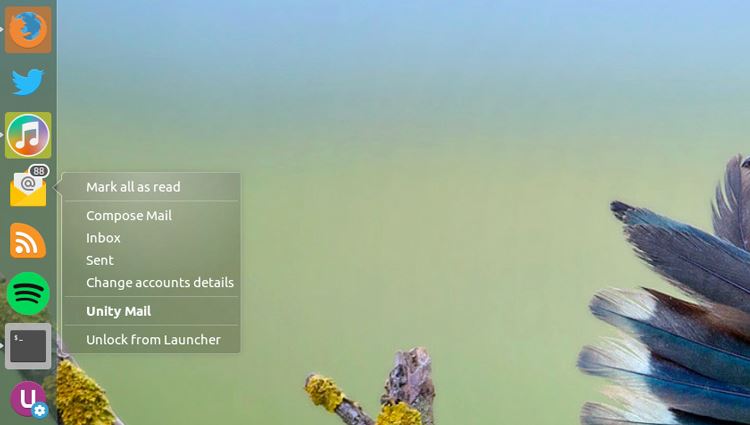Unity Mail on Ubuntu 16.04 LTS (image source: omgubuntu)