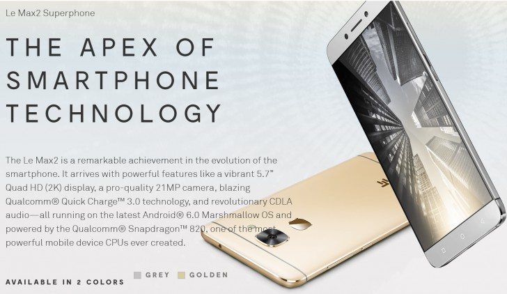 LeEco Le Max 2, Le S3 Smartphones Plus Four Android TVs US Release Date Confirmed