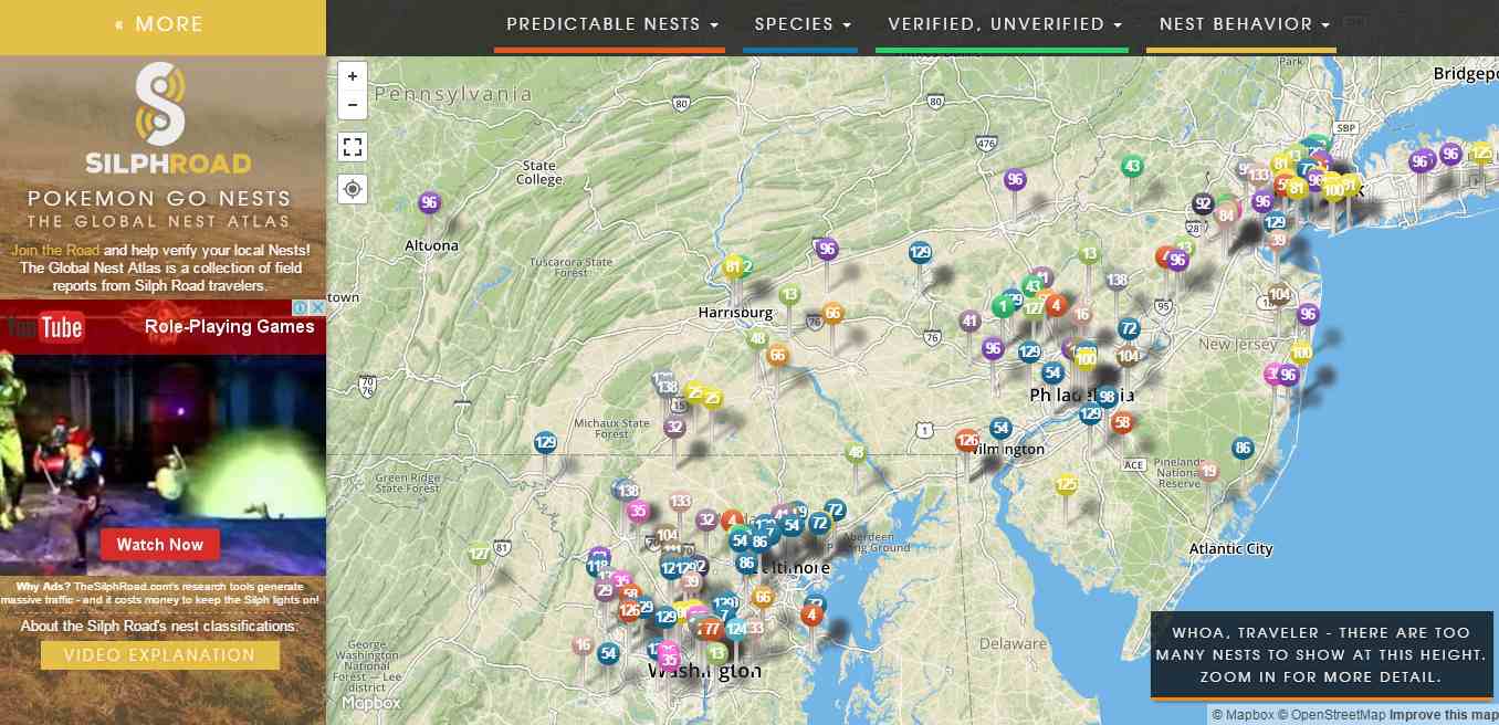 pokemon go nest location guide