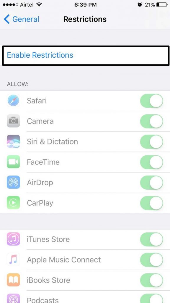 hide apps on iphone