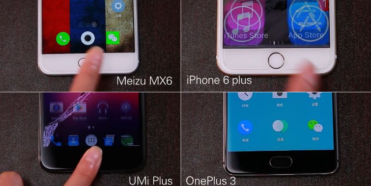 umi plus vs oneplus 3 vs iphone 6 plus
