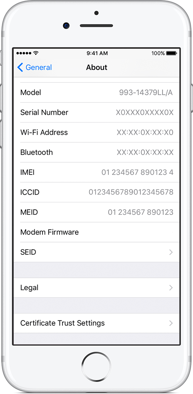 iphone serial number
