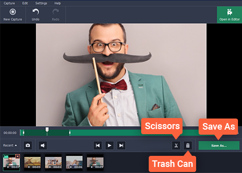 how to capture Facebook Videos on PC with Movavi Screen Capture