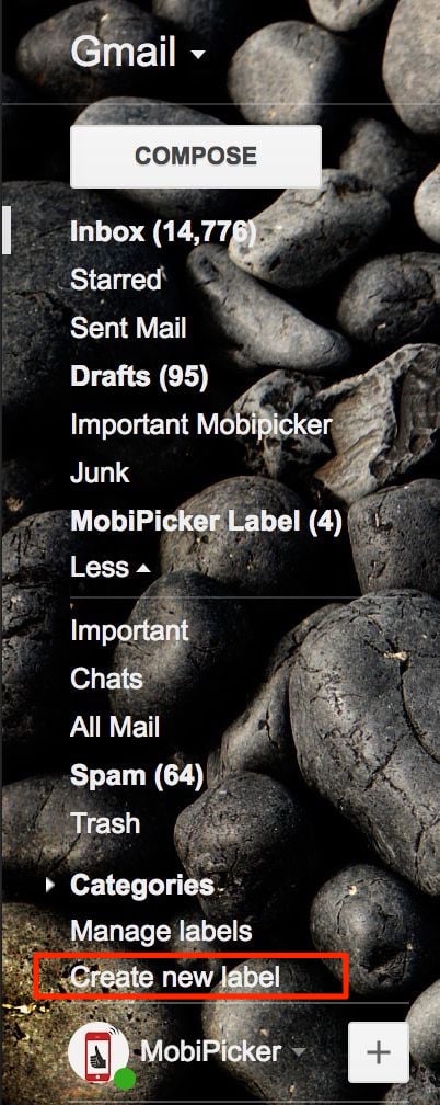 how to create new folder in gmail