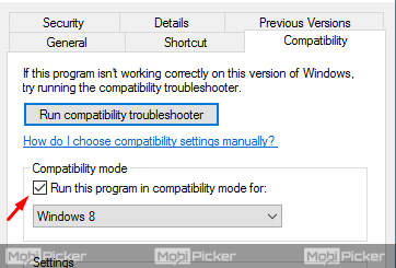 run program in compatibility mode to get rid of xc00007b error