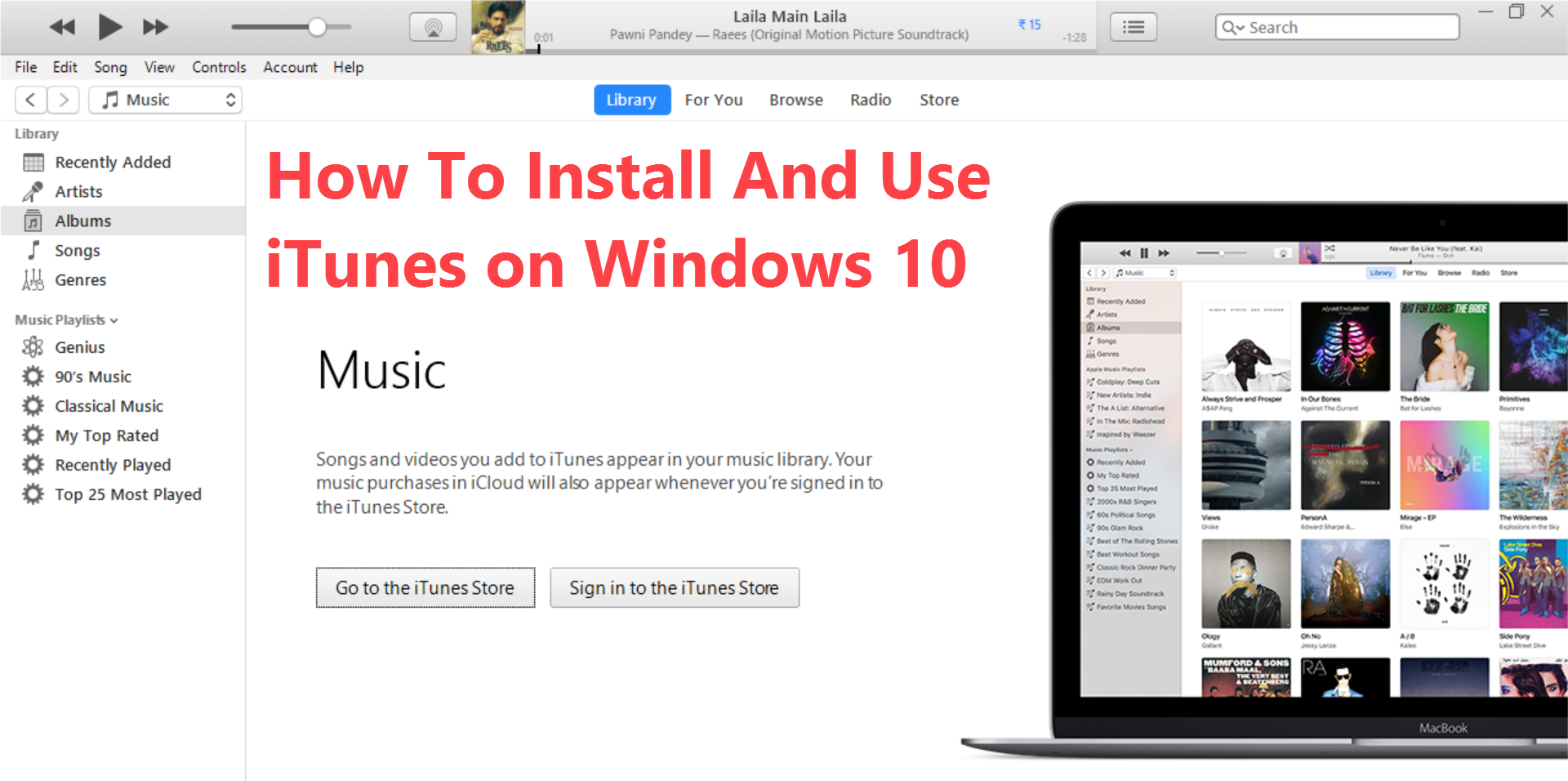 how to download itunes on windows 10 without store