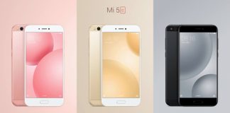 Xiaomi Mi 5C colors