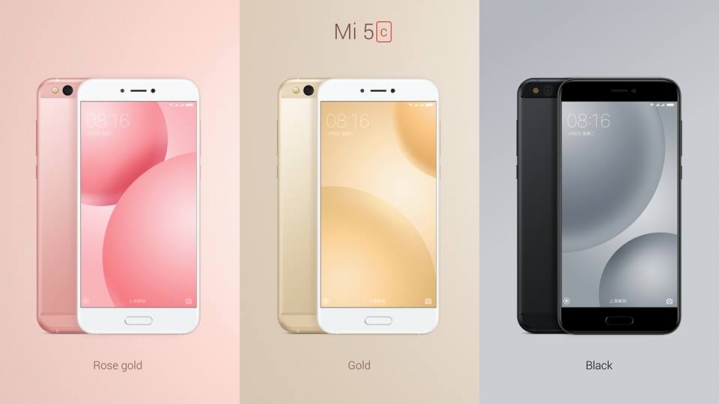 Xiaomi Mi 5C colors